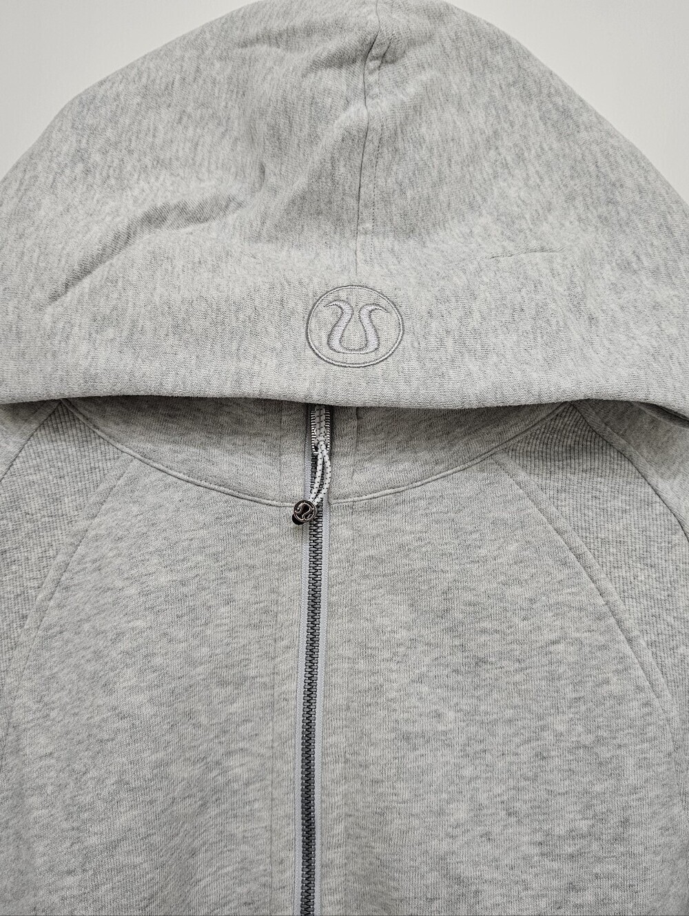 lululemon Scuba Oversized Light Heather Gray Half-Zip Hoodie Sweater SizeXl/XLL - Picture 4 of 16